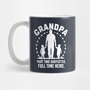 Grandpa Babysitter Hero Mug